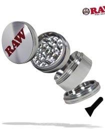 RAW Aluminum Weed Grinder (2 sizes)_56mm or 100mm_The Dope Warehouse