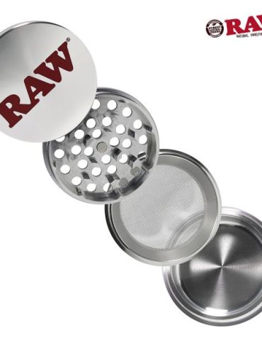 RAW Aluminum Weed Grinder (2 sizes)_weed equipment_The Dope Warehouse