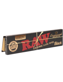 RAW Black Rolling Papers_Cannabis Paraphernalia_CBD and THC Products_Cannabis Flower_pre-rolled joints_The Dope Warehouse