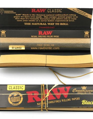 RAW Black Rolling Paper 2_Cannabis Paraphernalia_CBD and THC Products_Cannabis Flower_pre-rolled joints_The Dope Warehouse