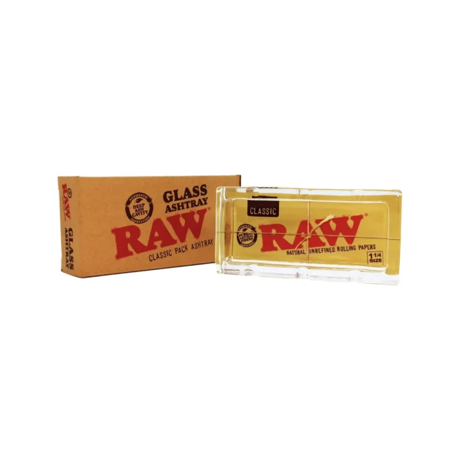 RAW Glass Ashtray_Cannabis Products_CBD and THC products online_The Dope warehouse