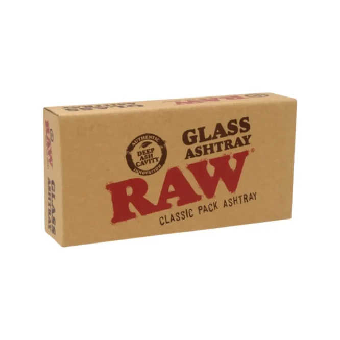 RAW Glass Ashtray_Cannabis Products_The Dope warehouse